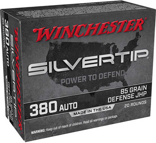 380 ACP 85 Grain Hollow Point 20 Rounds Winchester Ammunition